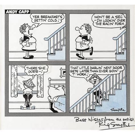 Reg Smythe Andy Capp Daily Comic Strip Original Art