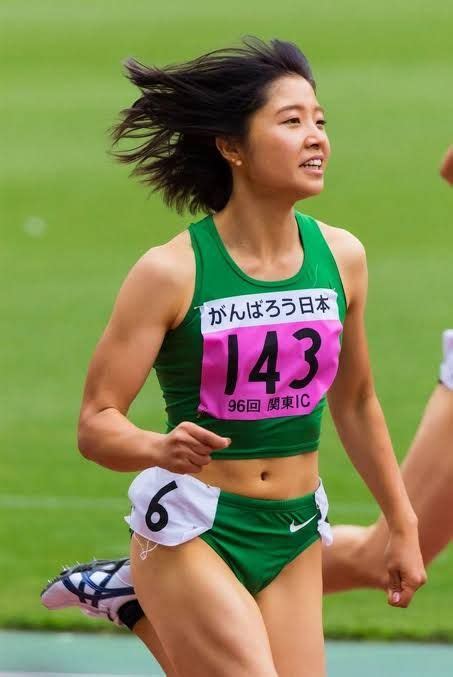 athletic girls long jump female athletes track and field japanese girl sports women fit