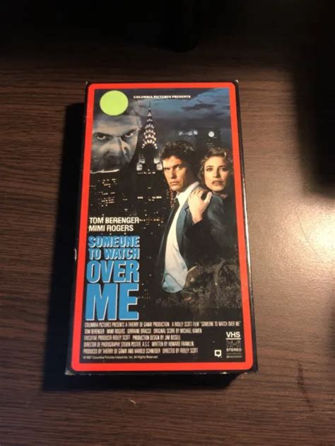 Someone To Watch Over Me Vhs Tom Berenger Mimi Rogers Ridley Scott Picclick