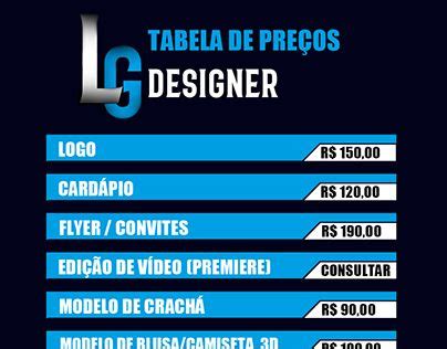 Check out new work on my Behance profile Tabela de preços be