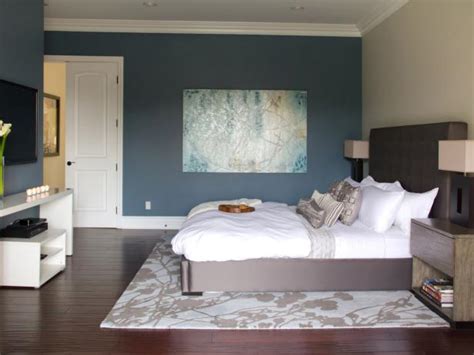 How about tomato red, ocean blue? Blue Contemporary Bedroom Makes Colors Pop | HGTV