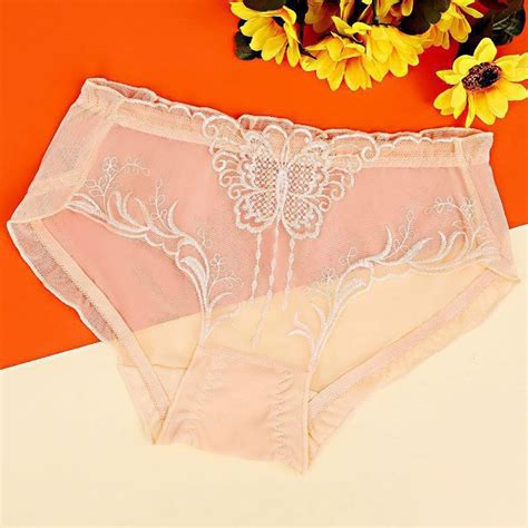 Buyisi Women Sheer Panties Brief Ultra Thin Lace Underwear See Through