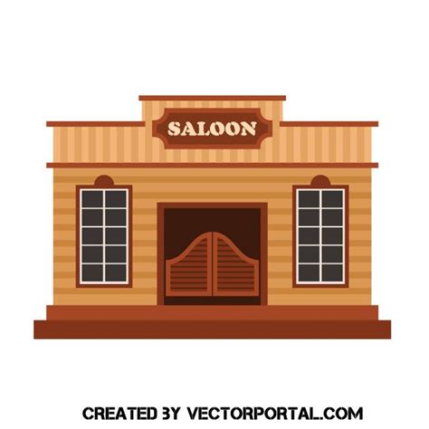 Cowboy Saloon Vector Clip Art Saloon Clip Art Architecture