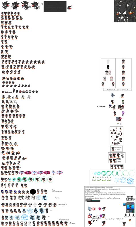 Dark Super Shadic Sprites Sheet By Zhaoizuniy9786 On Deviantart