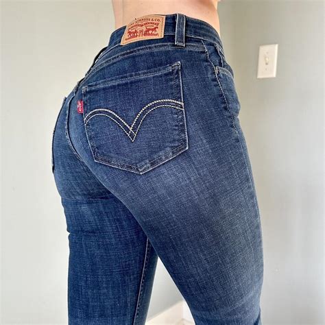 Levis Skinny Jeans With Middle Crease Depop