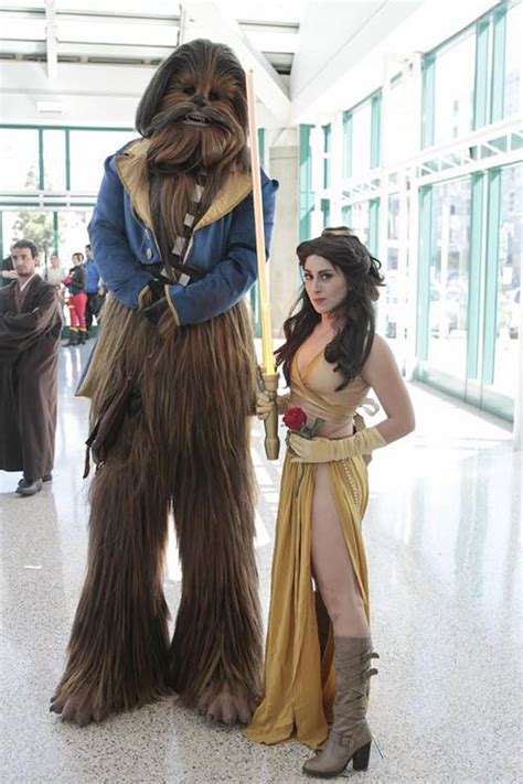 Star Wars Cosplay 006 Beauty And The Wookie Comics And Memes