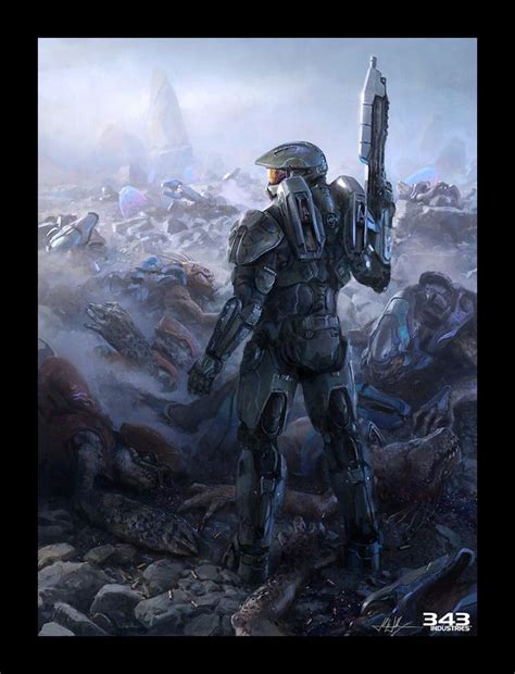 Halo 4 Concept Art By John Wallin Liberto Halo Art
