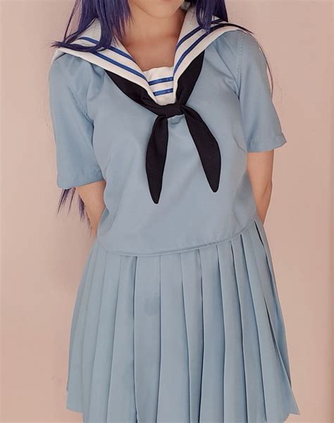 Blue Seifuku Japanese School Uniform Plus Size Etsy