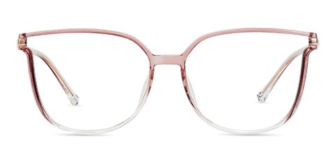 Glitter Cat Eye Clear Pink Eyeglasses Zinff Optical