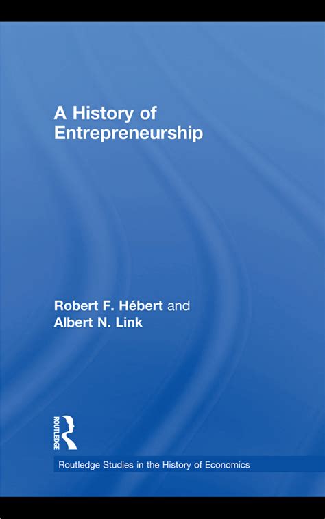 Pdf A History Of Entrepreneurship