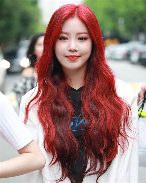 Soojin Gidle Red Hair Gidle Gi Dle 2020