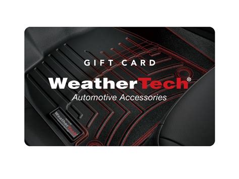 There's no better way to say thank you, congratulations, or happy birthday. Gift Card For WeatherTech Products | WeatherTech