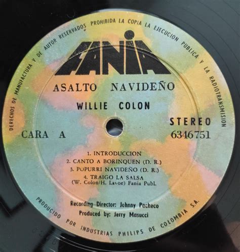 Willie Colon Canta Hector Lavoe Asalto Navideño 1971 Vinyl Discogs