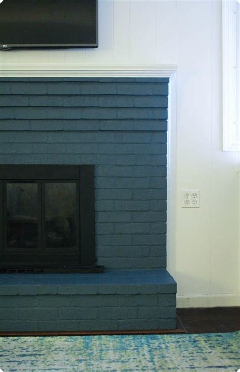 Any brick fireplace is a beautiful backdrop for home decorating. How to paint a brick fireplace (the right way) - Lovely Etc.