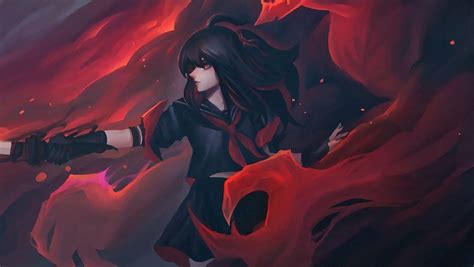Download Red Anime Fire Wallpaper