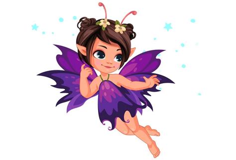 Fairy Clipart Digital Vector Fairy Girl Fairytale Little Girl 04d