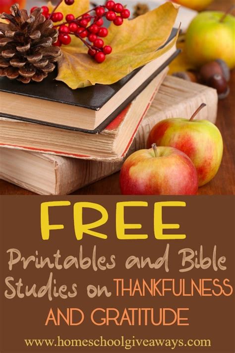Free Thankfulness Bible Studies And Printables Free Homeschool Deals