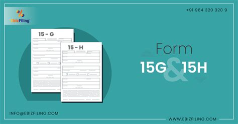 Everything You Need To Know About Form 15g15h Ebizfiling