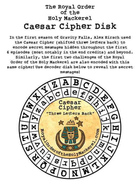 Roothm Caesar Cipher Disk Copy 791x1024 791×1024 Gravity Falls