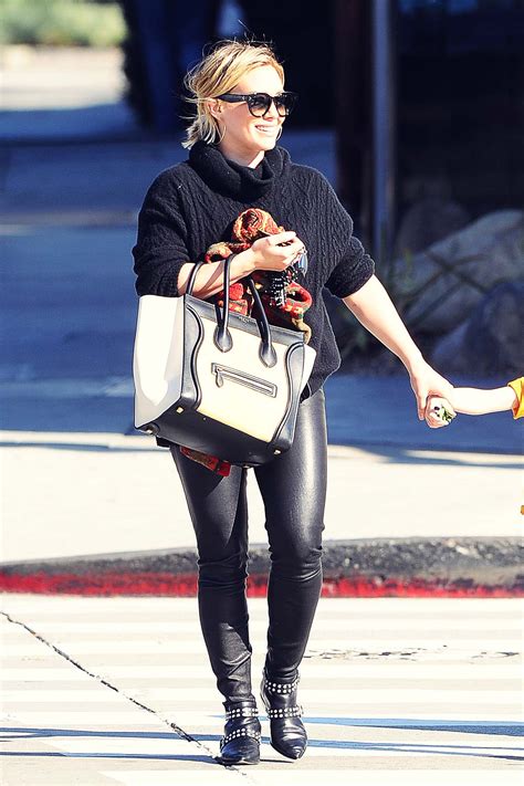 What is hilary's most attractive physical feature? Hilary Duff out in West Hollywood - Leather Celebrities