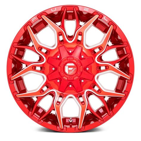 Fuel Off Road D771 Twitch Candy Red Milled Powerhouse Wheels And Tires