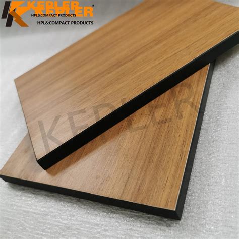 Kepler Phenolic Woodgrain Board Toilet Partition Compact Bathroom