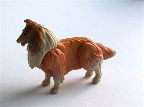 Vintage Lassie Toy Collie Dog Figure 1970s