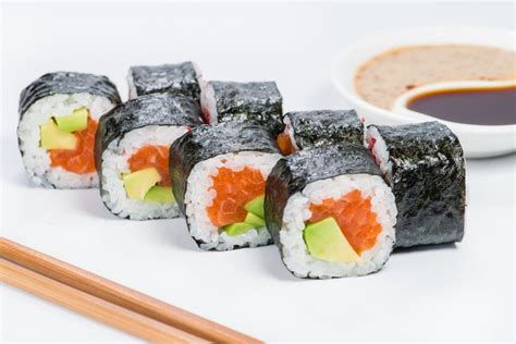 Smoked Salmon Avocado Sushi Roll Ketogenic Diet Resource