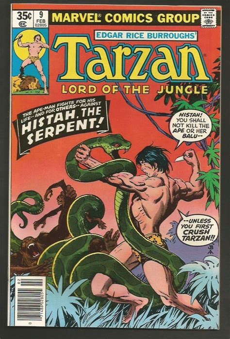 TARZAN Lord Of The Jungle 9 Marvel Comics 1977 Thomas Buscema Alcala