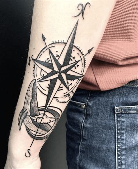Compass Rose Tattoo Ankle