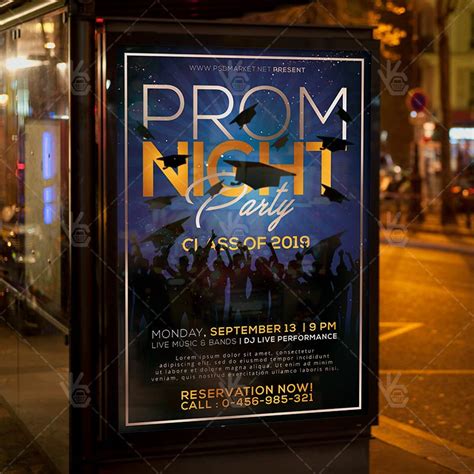 Prom Night Flyer School Psd Template Psdmarket