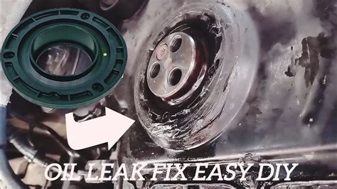 How To Repair Oil Leak Crankshaft Seal Ford Transit Citroen Relay