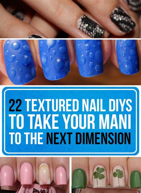 22 Textured Nail Diys To Take Your Mani To The Next Dimension Diy Nails Nails Nail Art