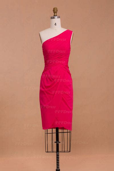 Hot Pink Sheath Homecoming Dresses Fffdress