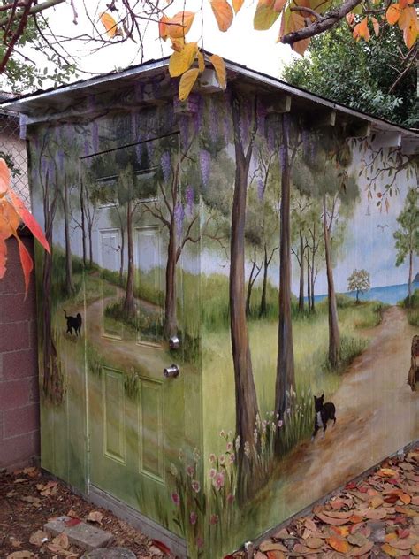Garden fencing ideas such as the ones shown below have made effective use of old and recycled stuff like old door and window garden fence designs of modern times let you enjoy the green ambiance of your garden amidst private settings and decor that. Murals On Sheds Outdoor Garden - Bing Images | Garden ...