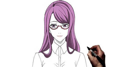 How To Draw Rize Step By Step Tokyo Ghoul Youtube