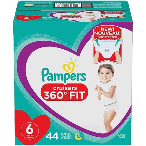 Pampers Cruisers 360 Degrees Fit Size 6 44 Count Disposable Diapers