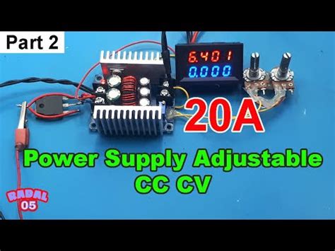 Cara Pasang Volt Ampere Meter Power Supply Adjustable CC CV A YouTube