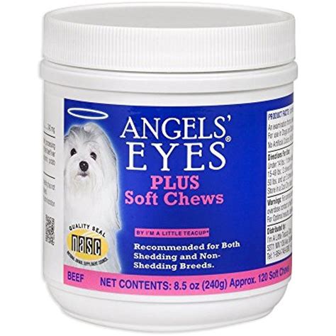 Angels Eyes Plus Tear Stain Prevention Soft Chews For Dogs 120 Ct
