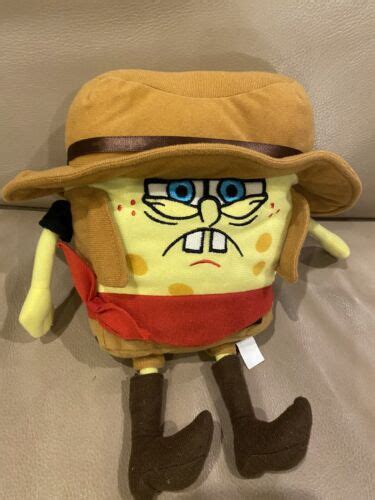 Nickelodeon Spongebob Squarepants 2006 Cowboy Hat Boots 12 Plush Bk