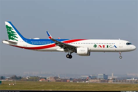 Airbus A321 271nx Middle East Airlines Mea Aviation Photo