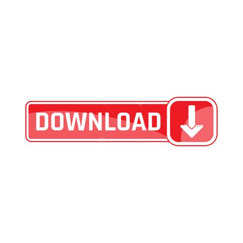 Gambar Tombol Unduh Merah Dengan Panah Vektor Gratis Dan Png Download