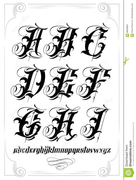 Calligraphy or the art of fancy writing has thousands of according to the designer, the font is an ode to the late 19th century american calligrapher louis madarasz, known as the most skillful penman. Calligraphy alphabet stock vector. Illustration of chicano ...