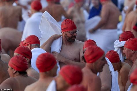 Dark Mofo Festivals Nude Swim Has Towel Shortage Daily Mail Online