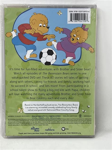 Berenstain Bears Complete Series Collection PBS 5 DVD All 80 Episodes