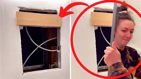 Woman Discovers A Hole Behind Her Bathroom Mirror Decides To Go In And Finds An Youtube