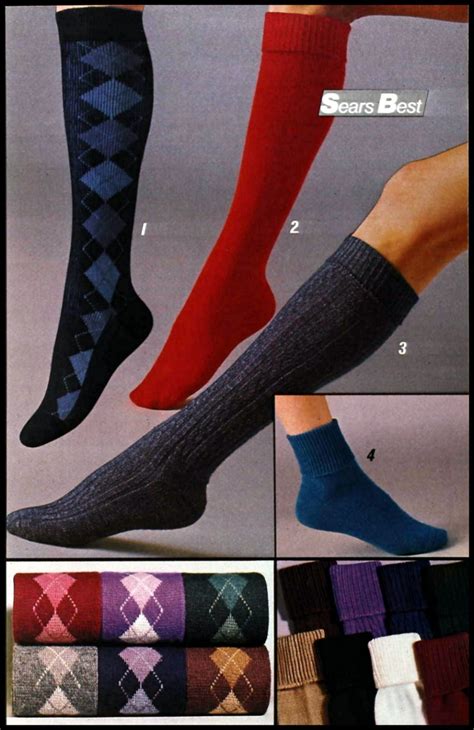 these retro 1980s socks knee highs and other sassy sock styles went beyond black and white click