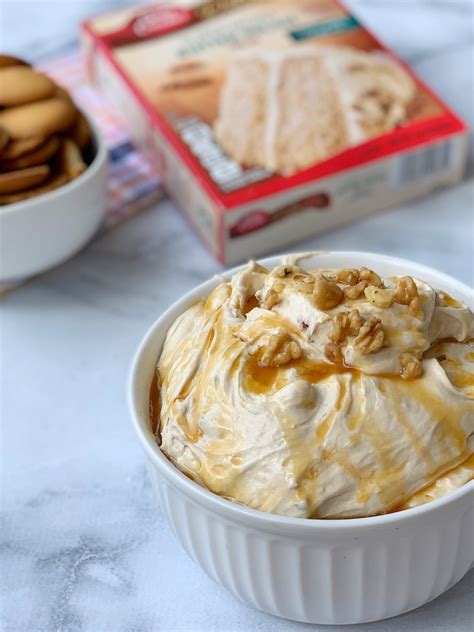 Decadent Caramel Butter Pecan Cake Mix Dip Recipe