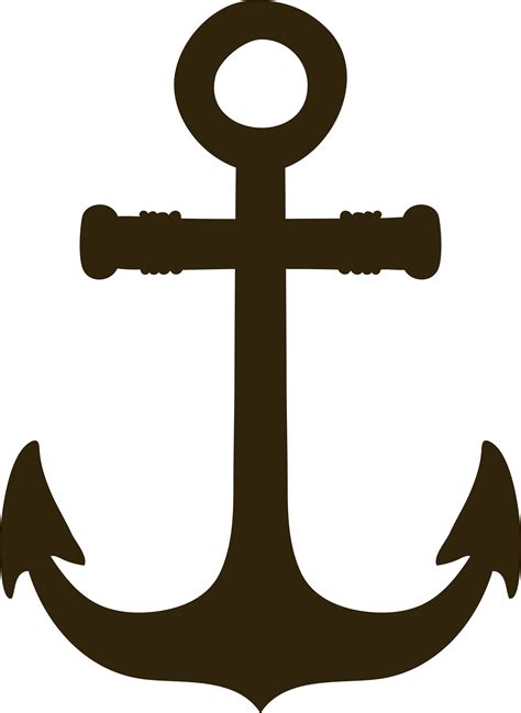 Brown Simple Anchor Png Download Ancora Png Clipart Full Size