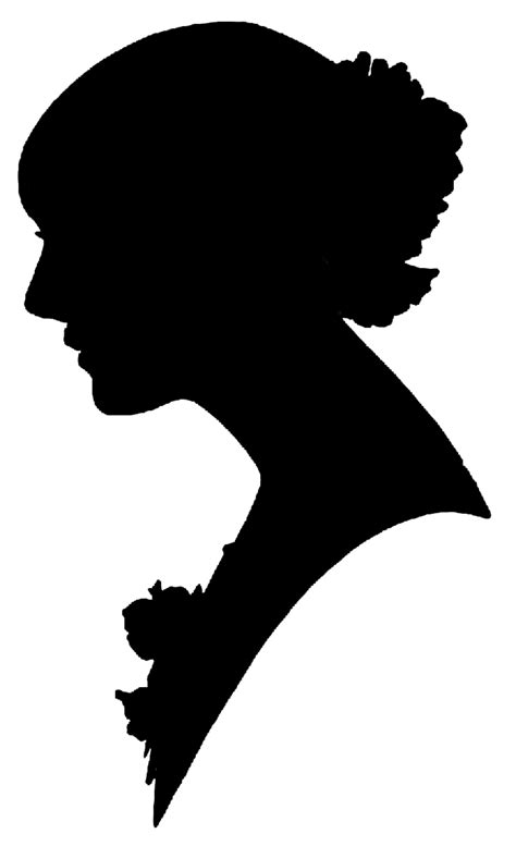 Vector Silhouettes Of Girls Hairstyles Eveline Girl Silhouette